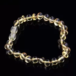 BAROQUE beads Baltic amber bracelet 18cm