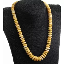 Milk BUTTONS Baltic amber necklace 46cm