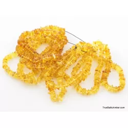 10 Honey NUGGETS Baltic amber adult strech bracelets