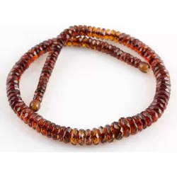 Faceted BUTTONS Baltic amber necklace 18in