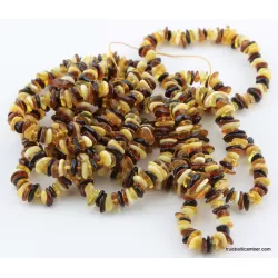 10 Multi NUGGETS Baltic amber adult strech bracelets