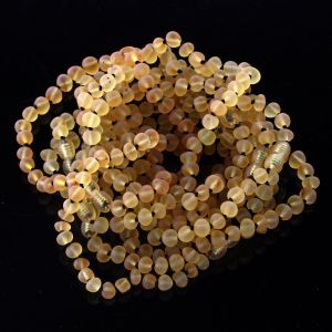 10 Raw Honey Baltic Amber Anklets 25cm