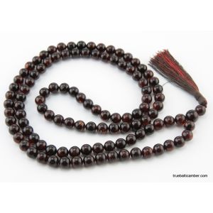 Tibetan Buddhist Mala Prayer 108 PRESSED Baltic amber beads