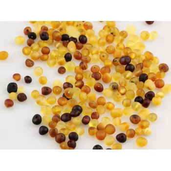 Natural Raw BAROQUE Baltic amber holed loose beads