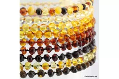 Amber teething jewelry