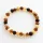 Multi BAROQUE Baltic amber stretch bracelet 19cm