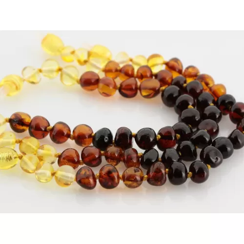 BAROQUE beads Baltic amber bracelet 18cm