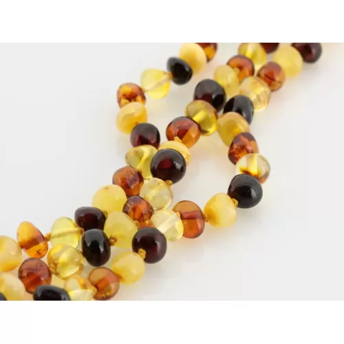 BAROQUE beads Baltic amber bracelet 18cm