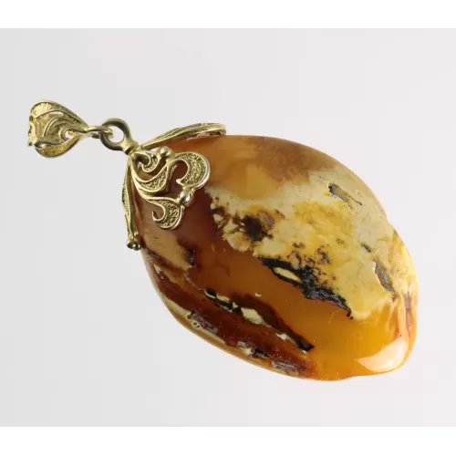 Vintage Butterscotch Natural Baltic Amber Pendant