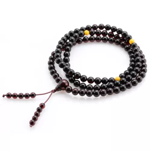 Tibetan Buddhist Mala Prayer 108 Baltic amber beads