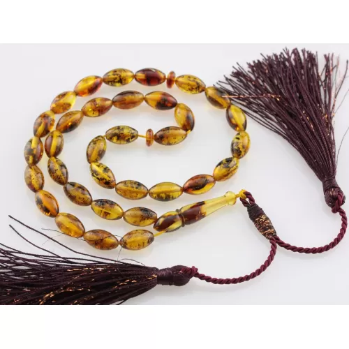 Islamic 33 Baltic amber Prayer OLIVE beads