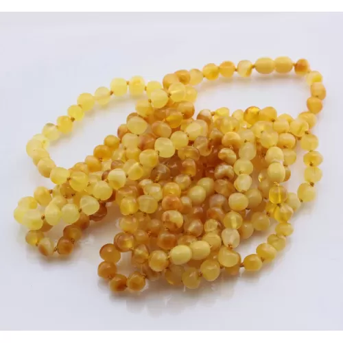 10 Butter BAROQUE Baltic amber adult bracelets