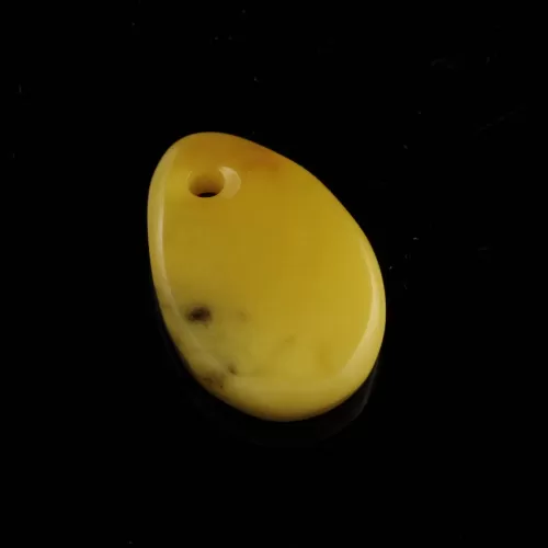 Baltic Amber Medallion pendant with hole