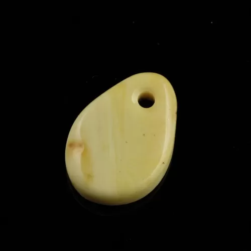 Baltic Amber Medallion pendant with hole