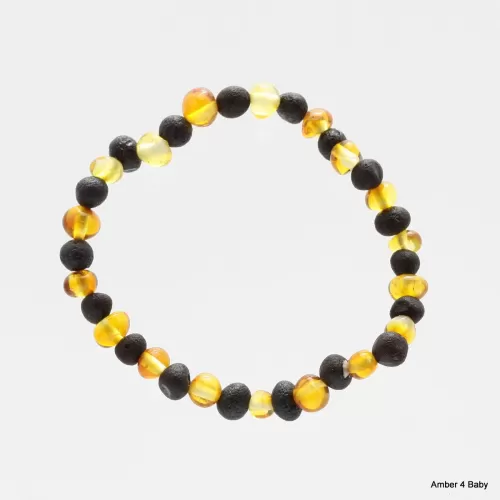 Raw Baltic Amber Teething Bracelet for Babies