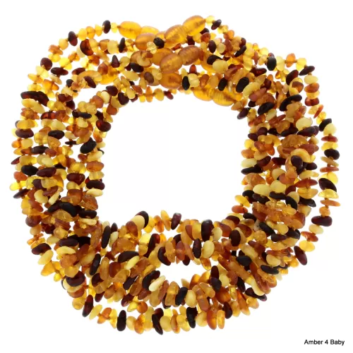 Chips Baltic Amber Teething Necklace for Baby