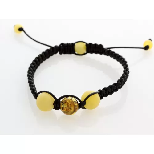 Shamballa Baltic Amber Bracelet for Adults