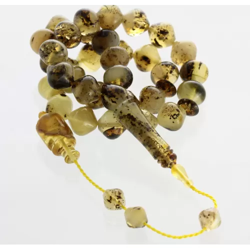 Islamic 33 Drops Baltic amber Prayer beads