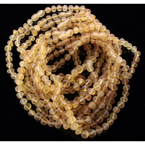 10 Raw Honey Big BAROQUE teething Baltic amber necklaces 32cm