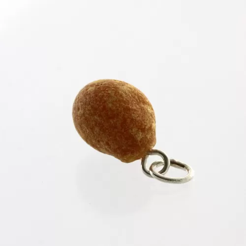 Rough Genuine Baltic amber Drop Fossil Pendant