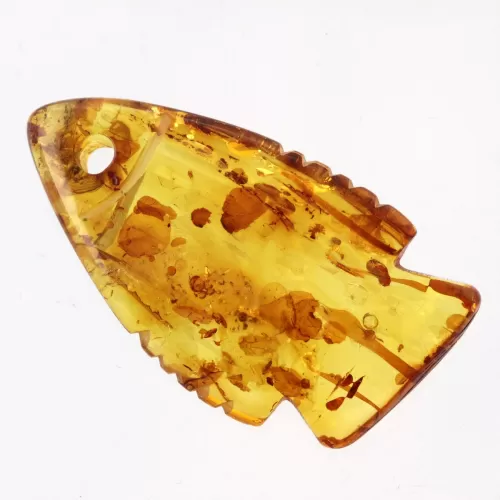 Baltic Amber figurine FISH Pendant Charm