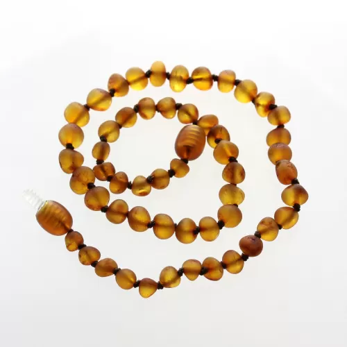 Raw Honey Baroque Teething Baltic amber Necklace