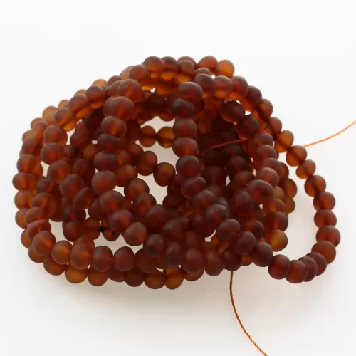 10 Raw Cognac Stretch BAROQUE Baltic amber adult bracelets 19cm