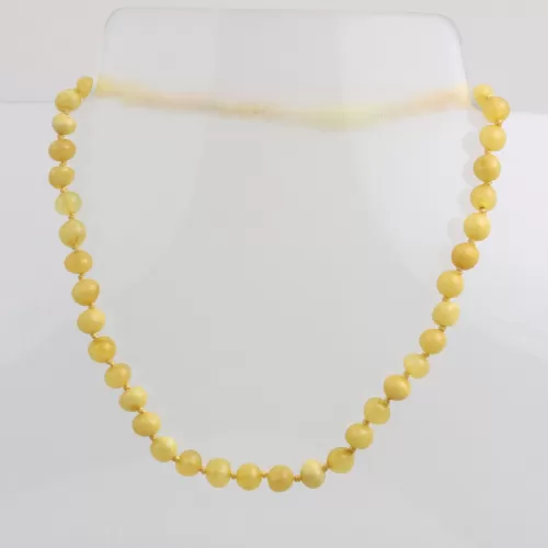 Milk BAROQUE Baltic amber teething necklace 32cm