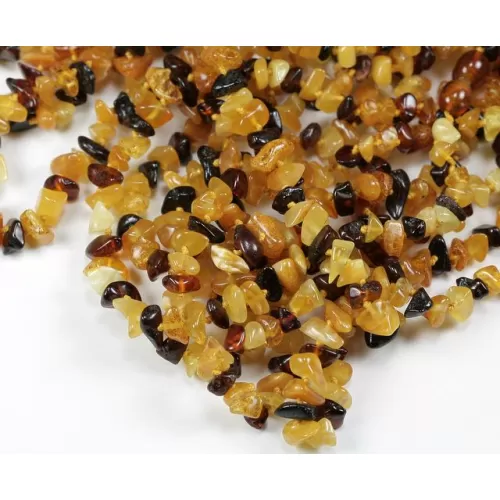 Wholesale Baby teething Baltic amber mixed bead necklaces