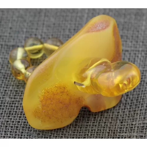 Baltic amber teething dummy - pacifier