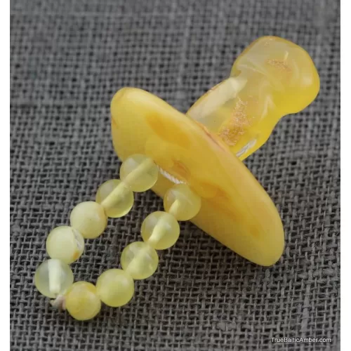 Baltic amber teething dummy - pacifier