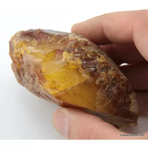 Massive genuine Baltic amber fossil stone 125g