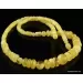 Butter combination beads Baltic amber necklace