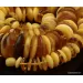 Butter buttons Baltic amber necklace 25in