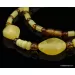 Artisan combination beads Baltic amber necklace 20in