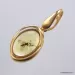 Gold Plated Baltic amber pendant with insect inclusion