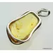 Large amulet Baltic amber silver pendant w insect inclusion 12.1