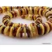 Multi BUTTONS Baltic amber necklace 24in