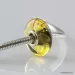 Green Baltic amber PANDORA style bead