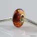 Cognac Baltic amber PANDORA style bead