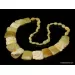 Butter pieces Baltic amber choker 18in