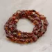 Composition Button beads Baltic amber necklace 21in