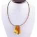 Large Amulet Baltic amber Silver Pendant 21g