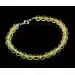 Lemon ROUND beads Baltic amber bracelet 7in