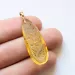 Fly Insect in Carved Amulet Baltic amber fossil pendant