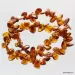 Leaf Style Baltic Amber Stretch Bracelet 18cm