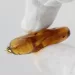 Baltic amber silver pendant w insect inclusion