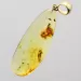 Drop Baltic amber pendulum pendant w insect inclusion