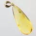 Drop Baltic amber pendulum pendant w insect inclusion