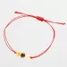 Red String Baltic Amber Bracelet for Adults